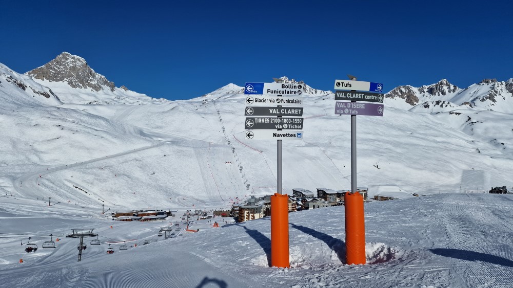 Tignes is geliefd in maart en april.